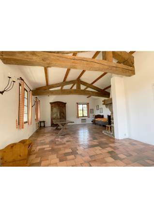 Salon-séjour Poutres apparentes